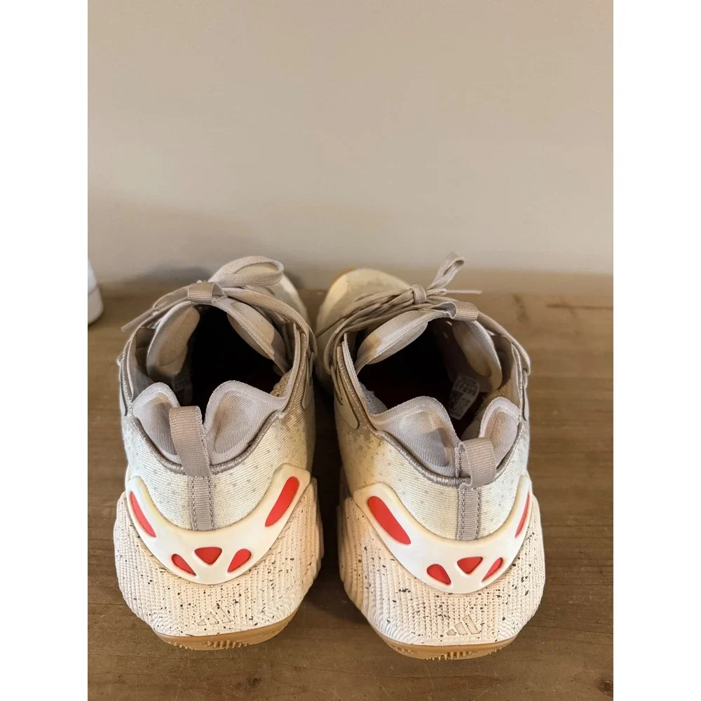 Adidas Trae Young 3 Basketball Shoes‎ Off White Tan Navy IF5602 Mens 11.5